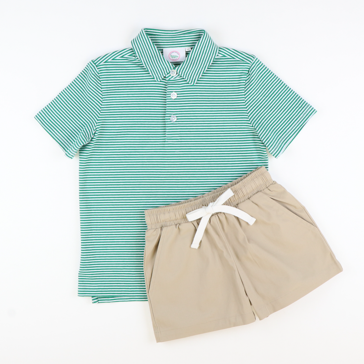 Boys Signature Twill Shorts - Stone