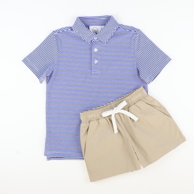 Boys Signature Twill Shorts - Stone