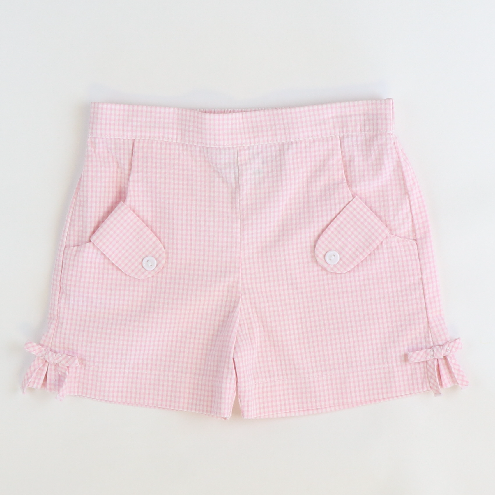 Pink seersucker shorts sale