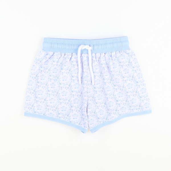 Chinoiserie Blue Swim Trunks - Southern Smocked Co.